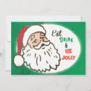 Search for funny retro christmas invitations Santa