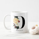 Search for monogram letter d mugs Floral