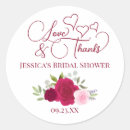 Search for pretty pink roses floral flowers stickers Bridal shower