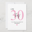 Search for daughters 30th birthday cards Pink