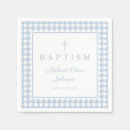 Search for gingham napkins Baby boy