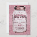 Search for farm rehearsal dinner invitations Mason jar