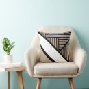 Search for black and white triangles cushions Modern