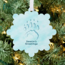 Search for paw christmas tree decorations Blue