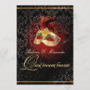 Search for red masquerade quinceanera invitations Ball