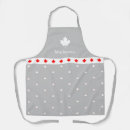 Search for red maple leaf aprons For her