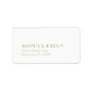 Search for black tie wedding return address labels Bride