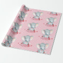 Search for pink elephant wrapping paper Watercolor