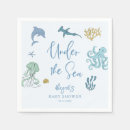 Search for under the sea baby shower napkins Blue