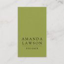 Search for olive green business cards Beautician