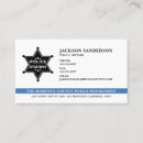 Search for sheriff business cards Thin blue line