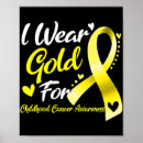 Search for childhood cancer awareness posters Wear