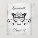 Search for feminine sweet 16 invitations Butterfly