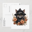 Search for witch cat postcards Magic