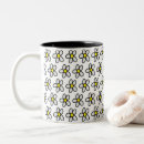 Search for black and white flower mugs Yellow