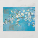 Search for birds on a branch postcards Floral