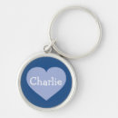 Search for blue sky round key rings Heart