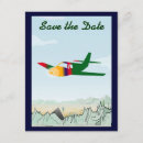 Search for aeroplane save the dates Party