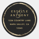 Search for black gold return address stickers Modern