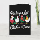Search for chicken christmas cards Santa