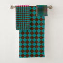 Search for teal and brown bathroom accessories Pattern