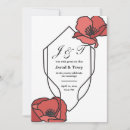 Search for red poppies wedding invitations Pink