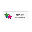 Search for star design return address labels For her