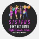 Search for breast cancer sister stickers Don't