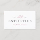 Search for esthetics business cards Elegant
