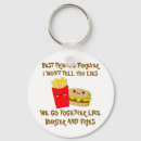 Search for burger and fries key rings Fast food