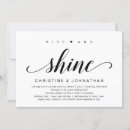 Search for shine wedding invitations Black and white