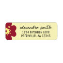 Search for light yellow return address labels Floral