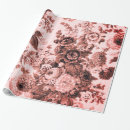 Search for vintage pink toile wrapping paper Black