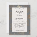 Search for starfish wedding invitations Gold