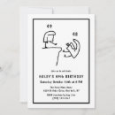 Search for 49th birthday invitations Black and white