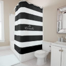 Search for black shower curtains Stripes