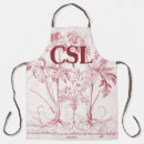 Search for toil aprons Pink toile