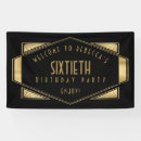 Search for 60th party banners Gold