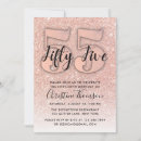 Search for 55th birthday invitations Rose