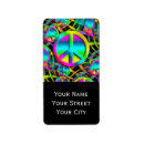 Search for 1960s return address labels Peace