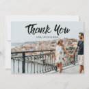 Search for travel wedding thank you cards Black and white