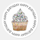 Search for cupcake sprinkles stickers Happy birthday