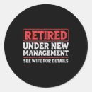 Search for new management stickers Retired under new