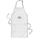 Search for his hers aprons Mr and mrs