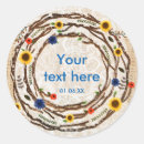 Search for rustic burlap and lace stickers Country