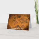 Search for old map of the world cards Antique