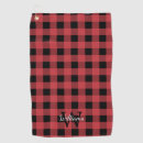 Search for tartan golf towels Black