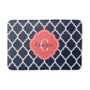 Search for moroccan quatrefoil pattern bath mats Girly