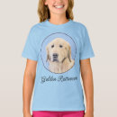 Search for golden retriever kids tshirts Portrait