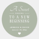 Search for sweet ending wedding stickers Simple